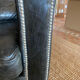 Black leather club chair