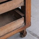 Antique English Bakers Kitchen Worktop or Kitchen Island Table