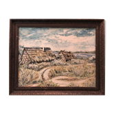 Painting old landscape painting old painting landscape signed Chabrol