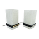 Pair of Arlus wall lights in perspex, gilded brass and lacquered metal, 1960s