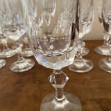 Crystal champagne flutes by Villeroy and Boch