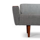 Reupholstered Danish Grey Vintage Sofa, 1960s