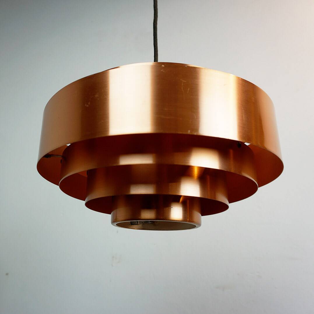 Pendentif en cuivre scandinave Ultra par Jo Hammerborg pour Fog et Morup Danemark