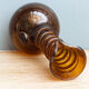 Amber blown glass vase -fiole