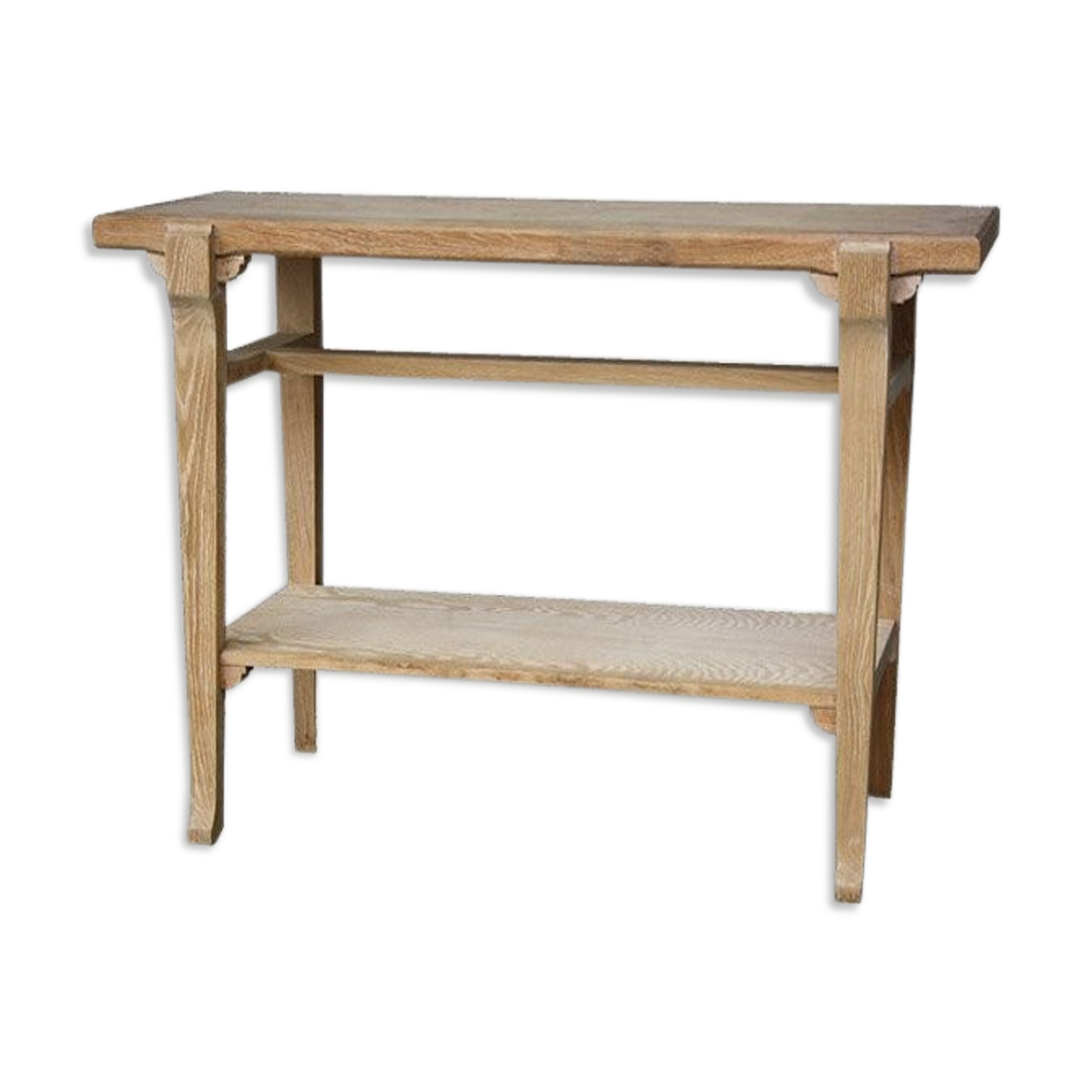 Console 4 feet in style 1940-coloured cerused oak