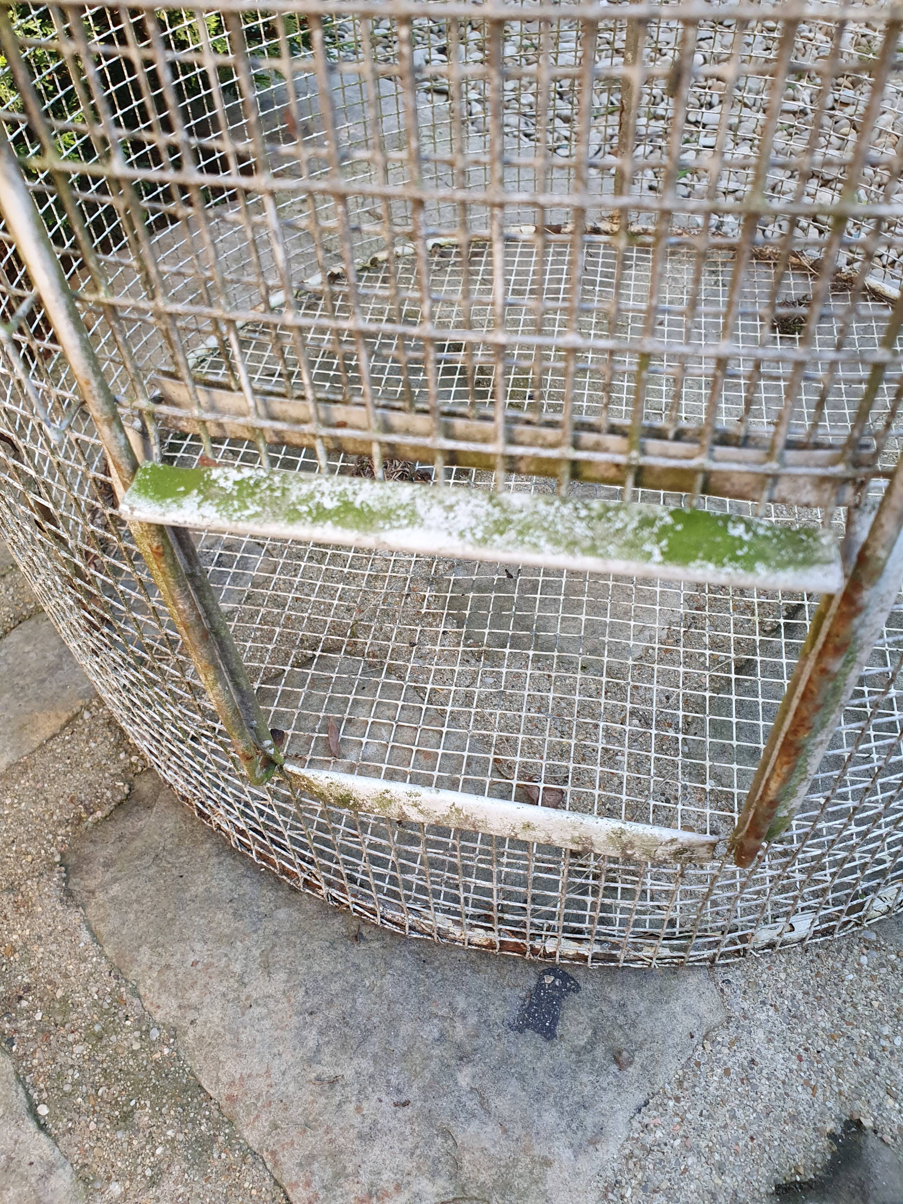 Old wrought iron aviary