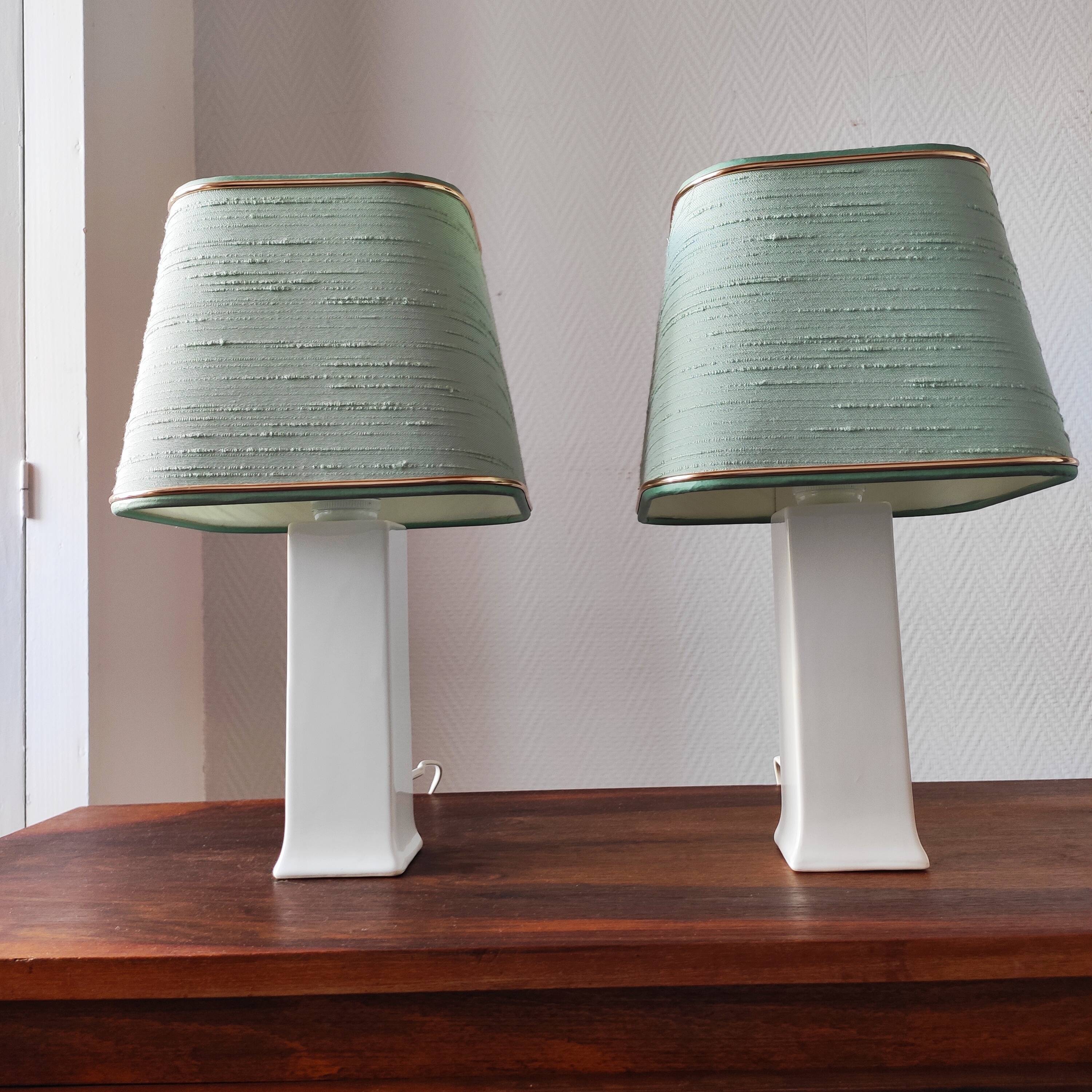 Pair of vintage Danish lamps 1980