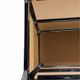 Vintage chrome metal and smoked glass rolling dessert trolley – 70s/80s