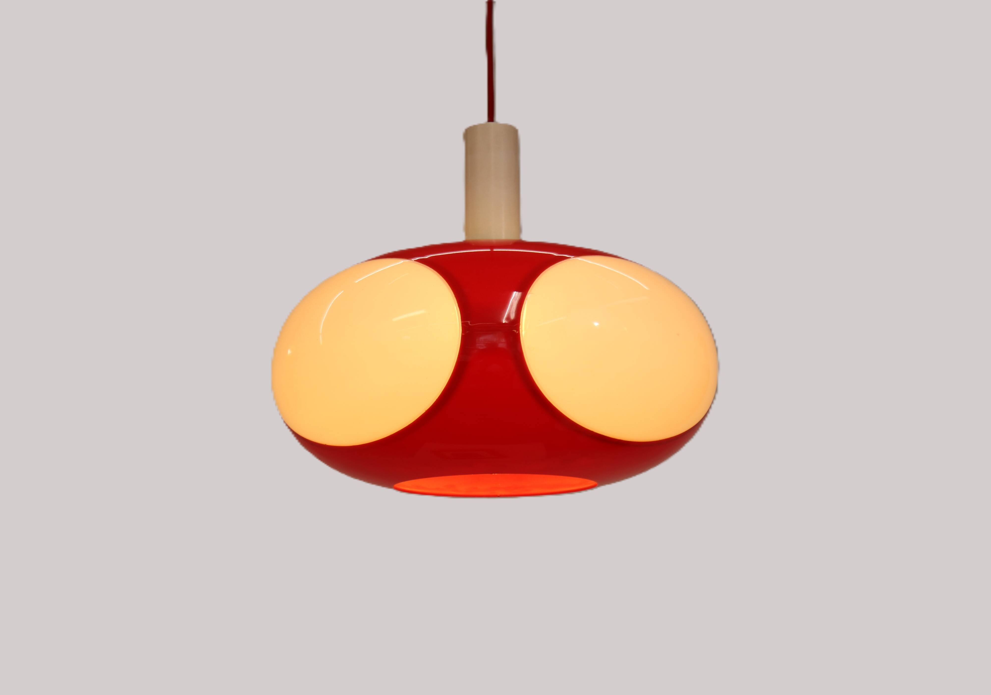 Space age bug eye UFO lamp *** Massive Belgium *** rare / white colour ***