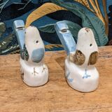 Couple of vintage ceramic whistling birds (water whistles). In perfect condition.