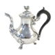 Theiere pourer in solid silver handle in ebene minerve martial fray 19th