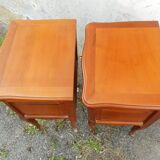 Pair of cherry bedside tables