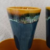 5 old Vallauris mugs / mazagrans