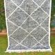 Tapis berbère noir laine 170x225 cm