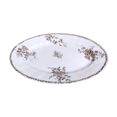 Large oval dish HB-Cie Service Moscow Iron Earth
