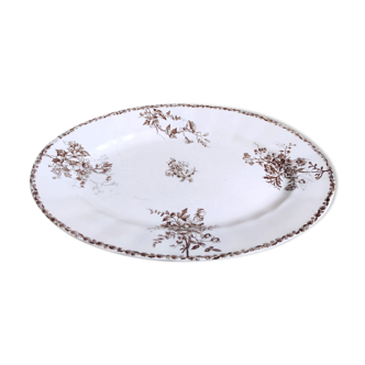 Large oval dish HB-Cie Service Moscow Iron Earth