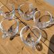 Quintet transparent glass coffee cups