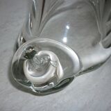 Crystal vase signed Daum France 1926