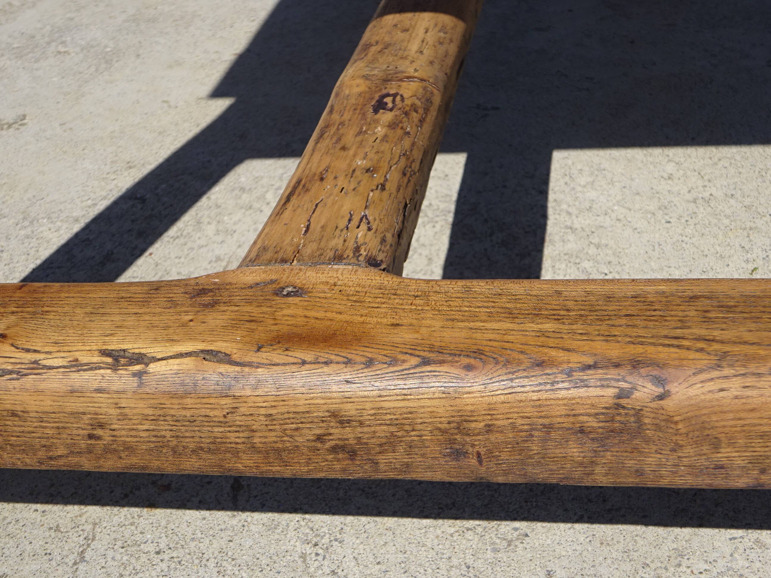 Restored solid oak farmhouse table