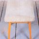 Mid-Century Stool in Upholstery and Beech, Slovakia, 1960s