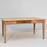 Vintage farmhouse table, oak legs