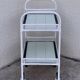 Vintage metal dessert trolley, openwork, 1950s.