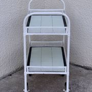 Vintage metal dessert trolley, openwork, 1950s.