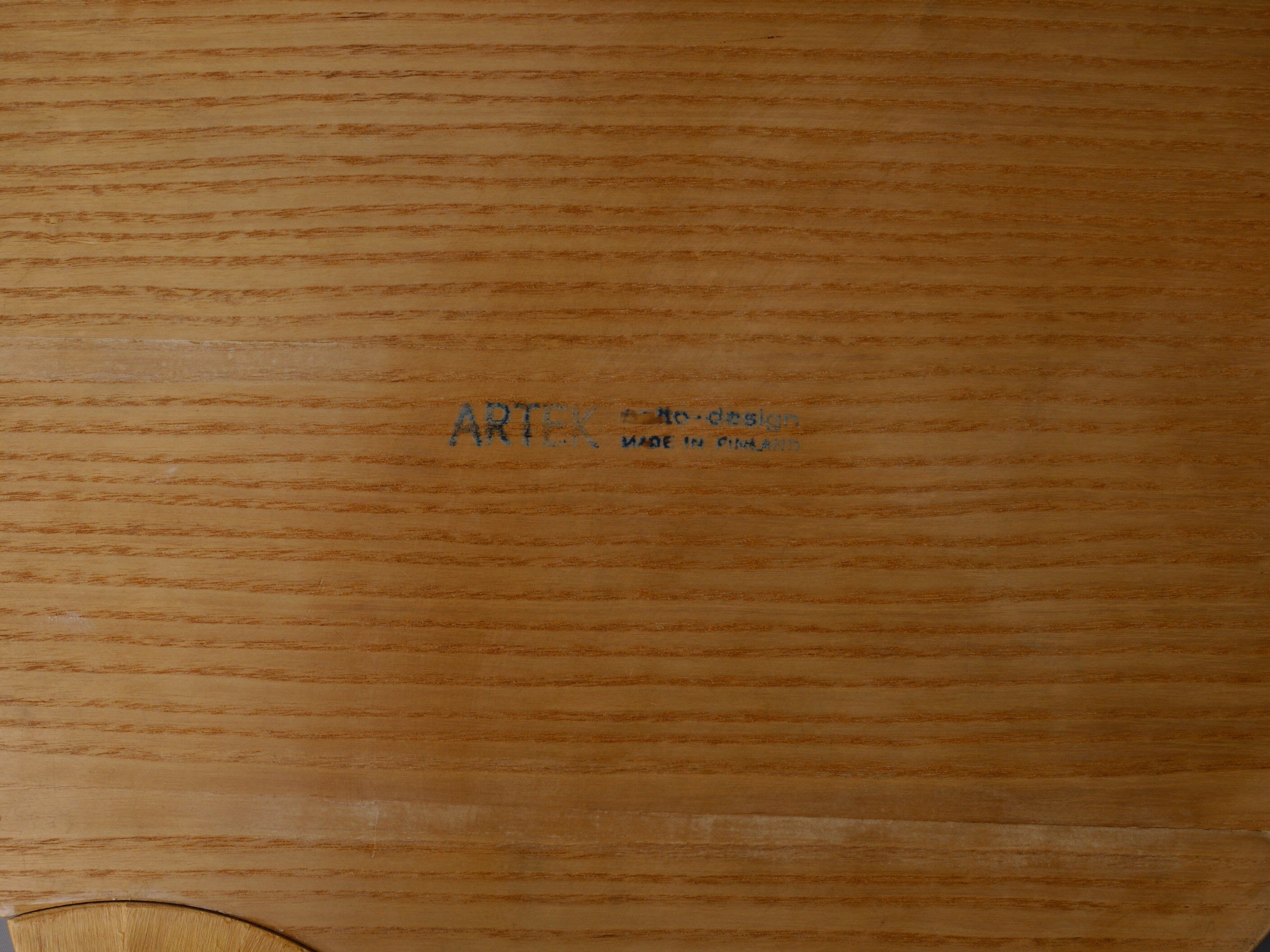 2 tabourets modèle X600 par Alvar Aalto pour Artek, 1960s