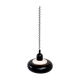Knud Christensen hanging lamp black, 1970s