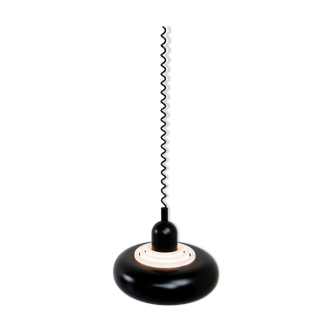 Knud Christensen hanging lamp black, 1970s