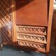 Furniture secretary vintage wood and rattan