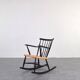 Chaise à bascule suédoise du milieu du siècle, années 1960.
