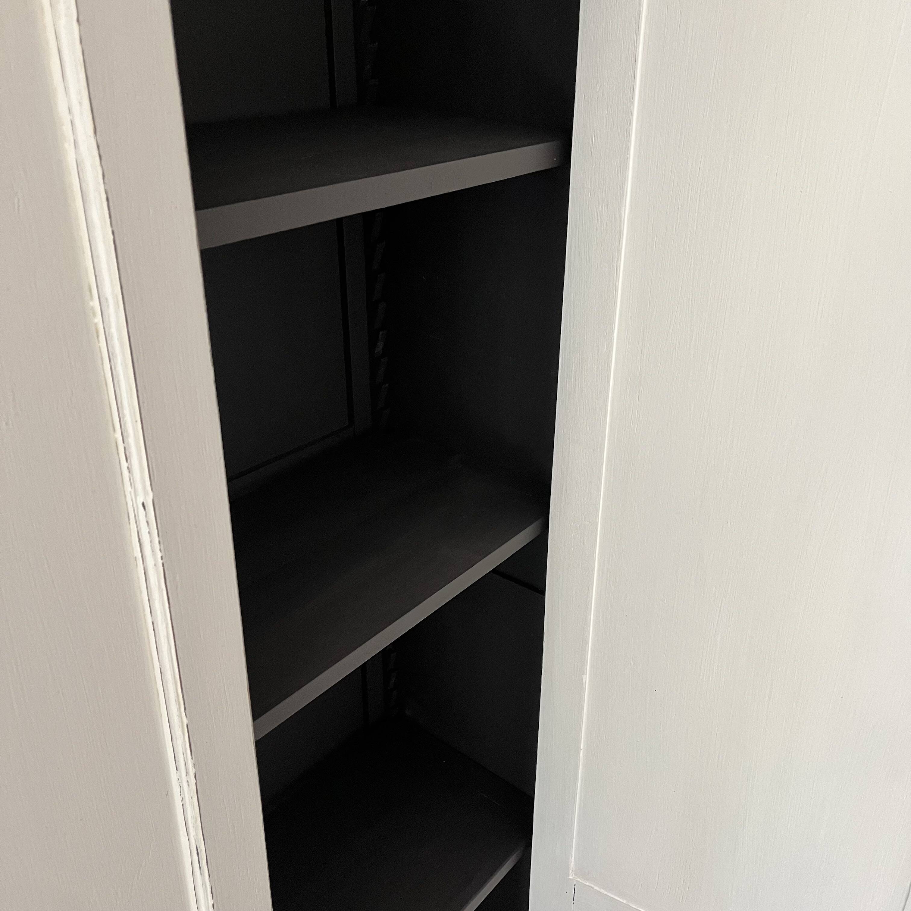 White patinated wardrobe