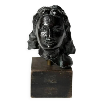 Bronze, portrait of a woman | Maurice Guillaume, 20th century