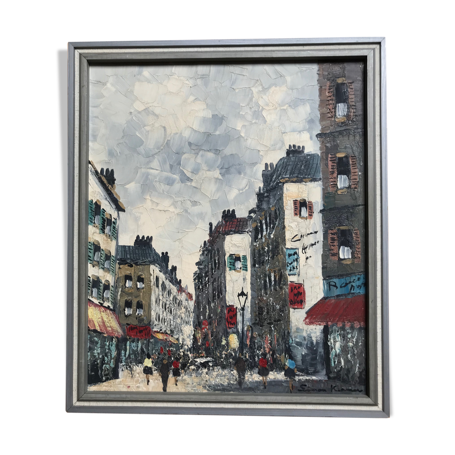 Oil painting on canvas Signed Simon Kramer