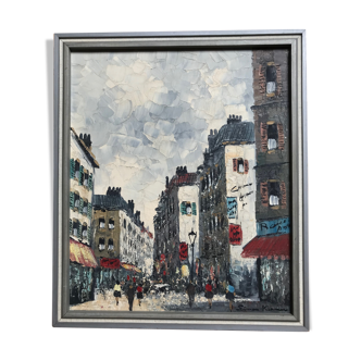 Oil painting on canvas Signed Simon Kramer