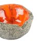 Jan Van Erp Earthenware Ashtray Vide Poche Orange Fat Lava 15cm