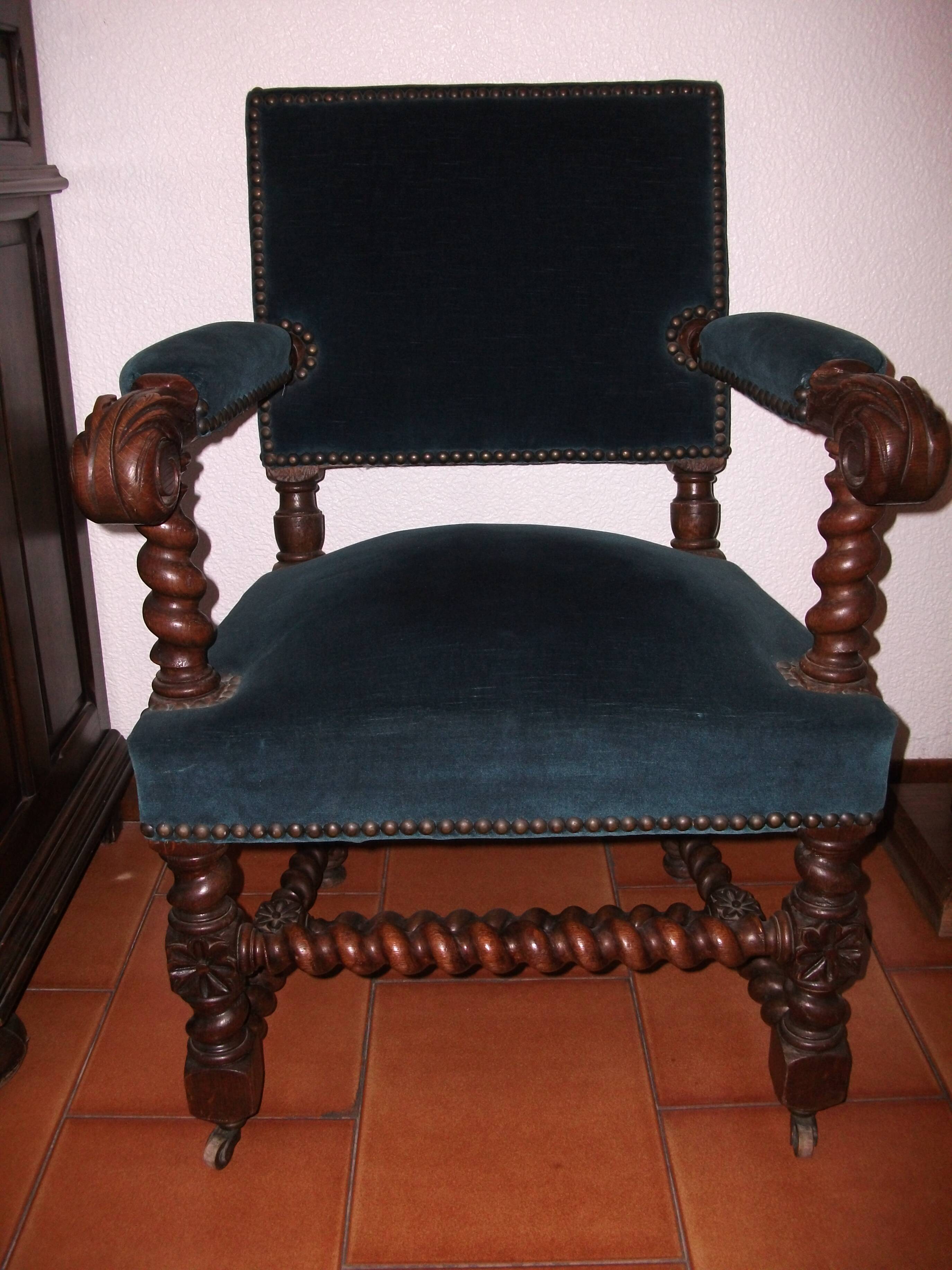 Louis XIII office chair