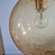 Suspension globe glass smokes amber bubble Peill & Putzler space age