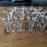 Set of digestive glasses