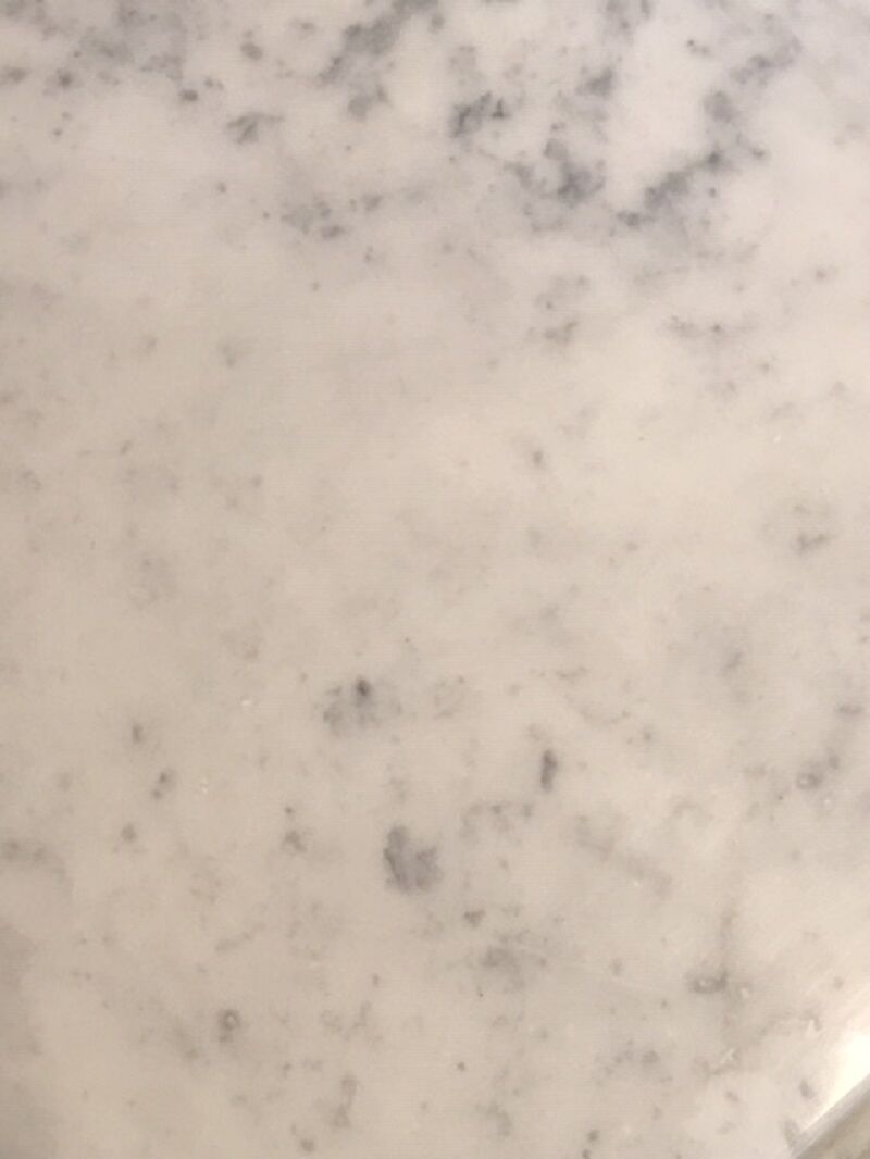 Old round table cast-iron central feet and marble tray 1960