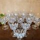 12 crystal water glasses Chaumont model