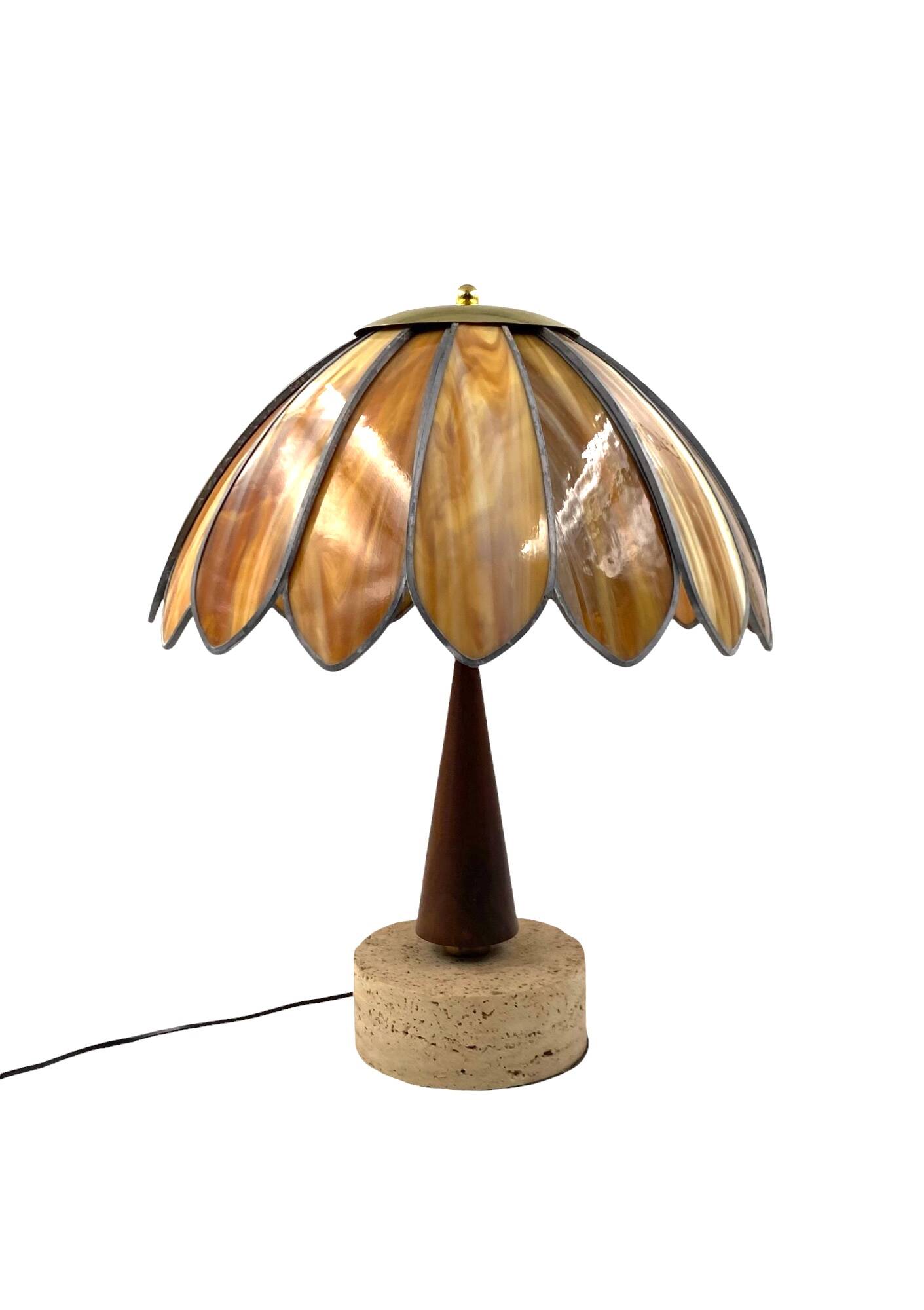 Hollywood regency important table lamp, Italy 1970 ca.
