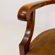 Swedish office chair in lacquered birch, mahogany brown, Sweden, 1920s.