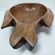 Coupe zoomorphe poisson bois sculpté vintage