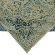 Hand-Knotted Persian One of a Kind 1970s 270 cm x 366 cm Beige Wool Carpet
