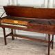 Mahogany piano table, J Jenkinson in London, before 1780.