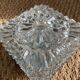 Wall lamp or ceiling lamp in transparent molded glass 1970 square