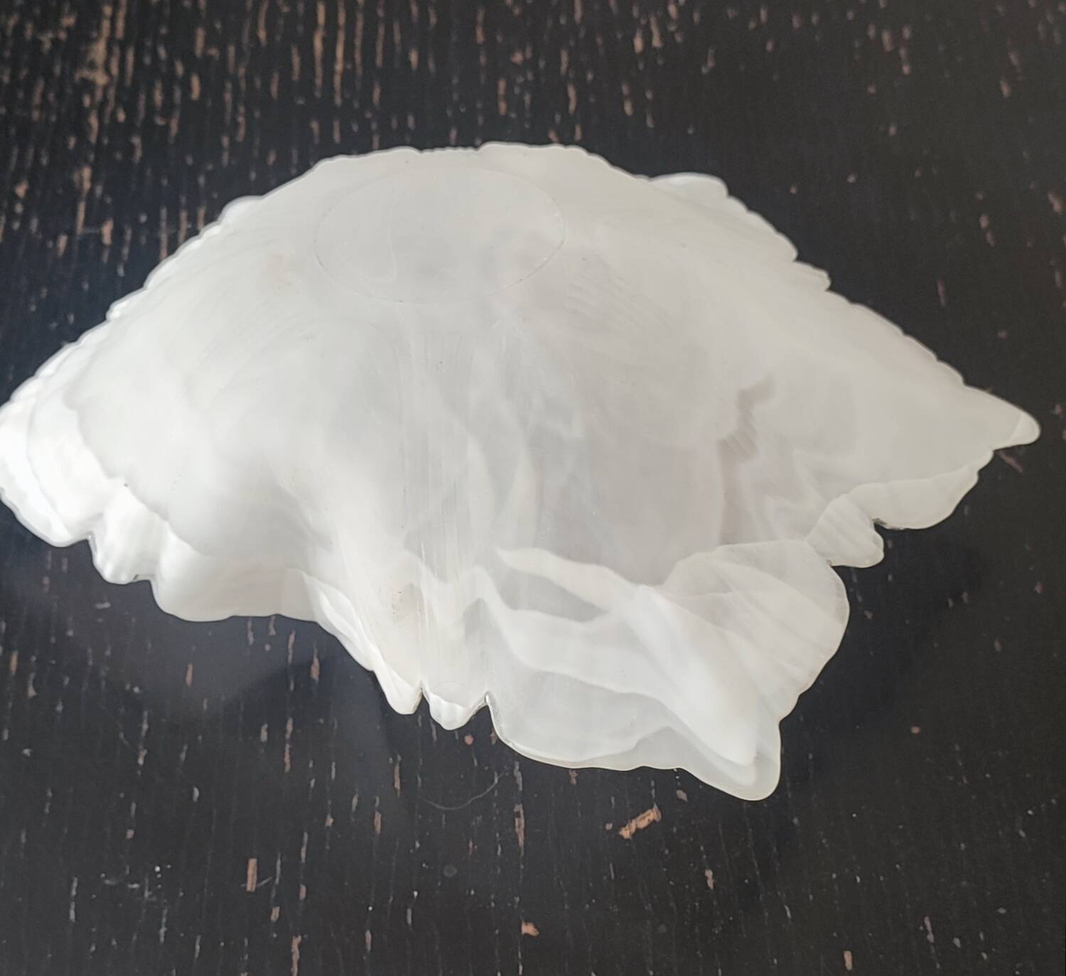 Frosted blown glass bowl from "Creazioni Silvestri Arte Murano