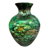 Jean noël bouillet vase lacquer on glass